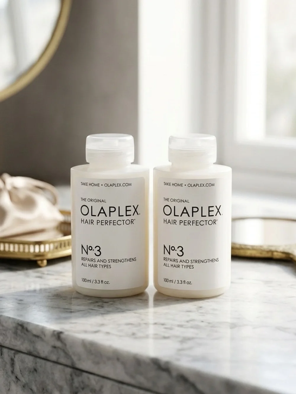 NIB Olaplex No. 3 Hair Perfector Duo Set - Full Size (3.3 fl oz / 100ml Each)